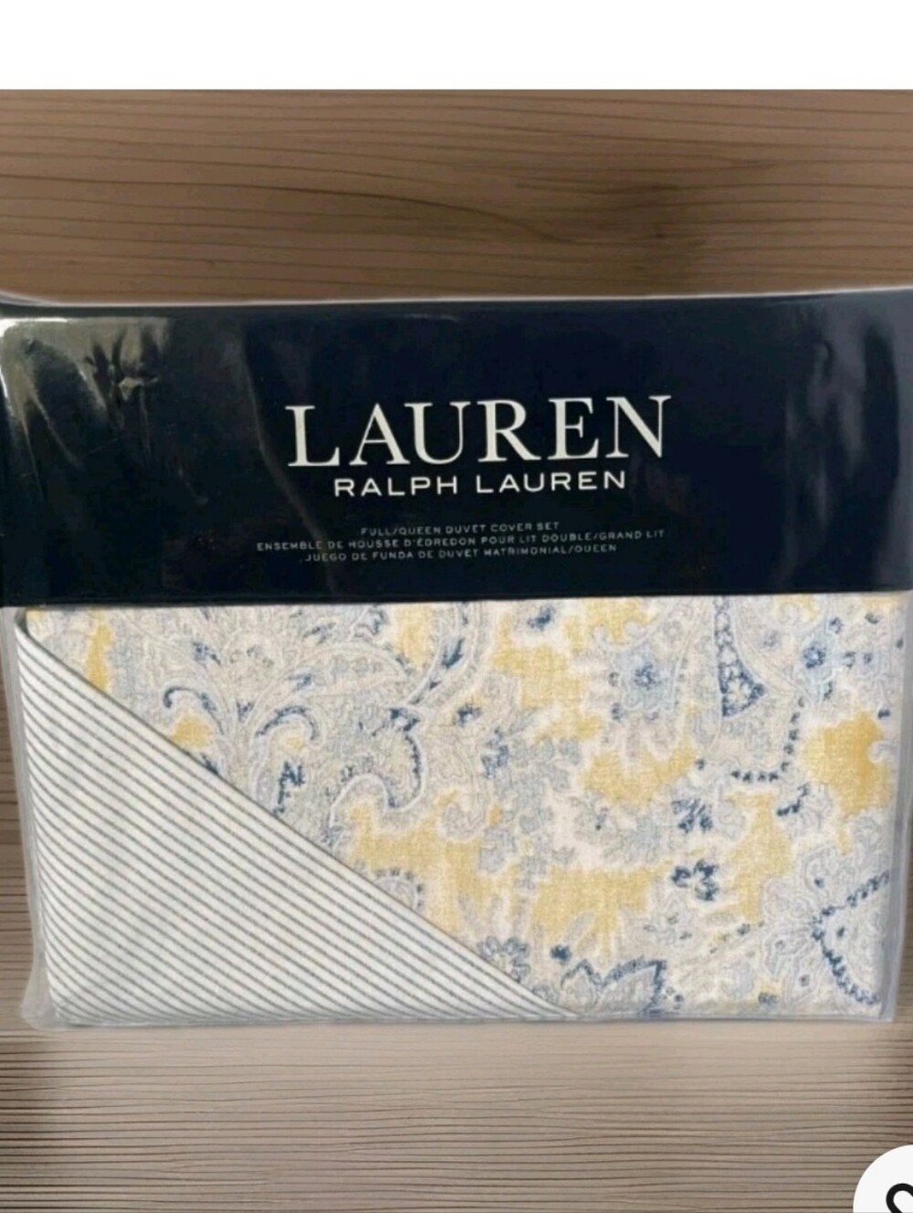 BRAND NEW RALPH LAUREN FULL/QUEEN 3PC DUVET COVER SET Marisa Paisely